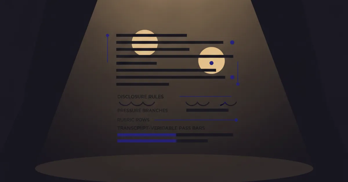 highlighted transcript lines under small spotlights