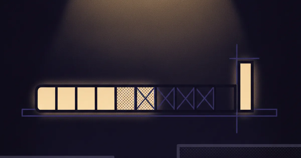a segmented readiness meter approaching a threshold