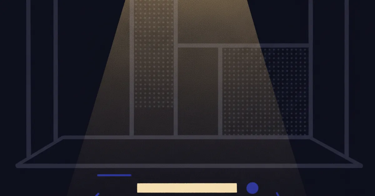 highlighted transcript lines under small spotlights