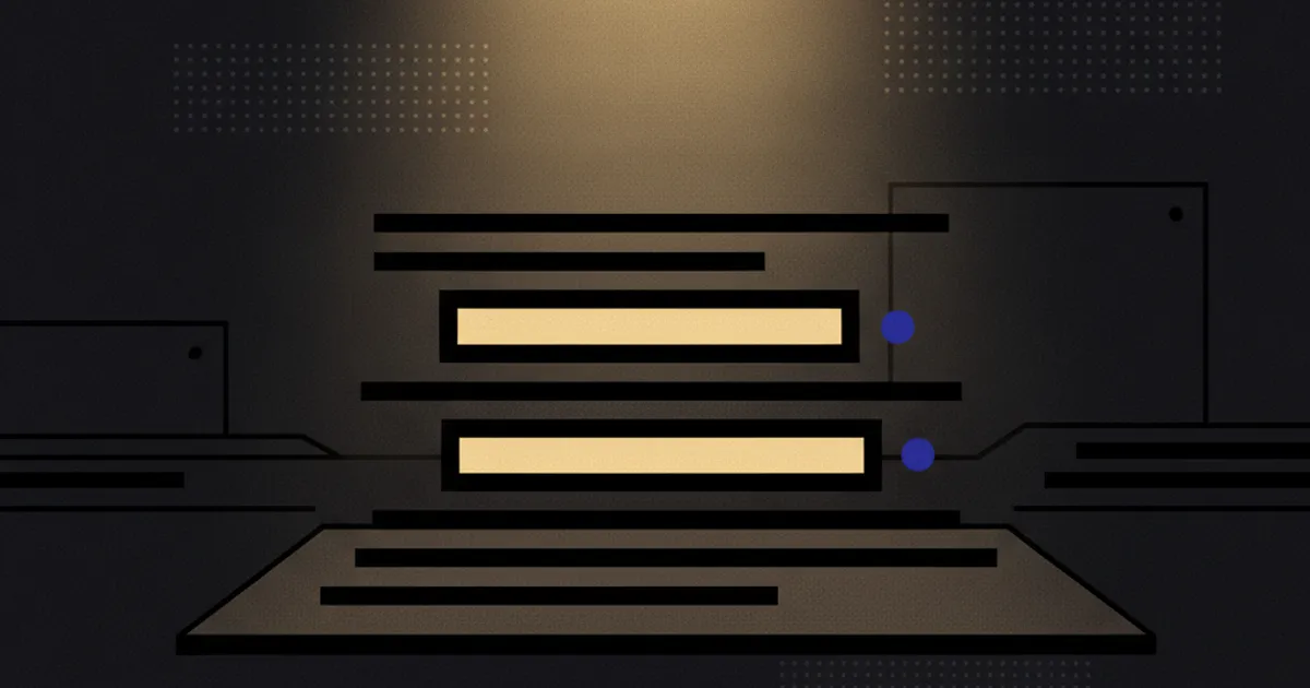 highlighted transcript lines under small spotlights