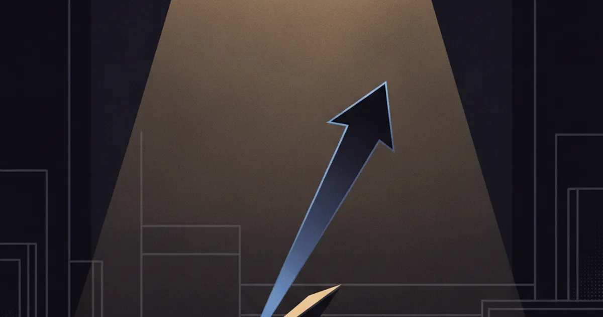 a line deflected off a plane, redirected upward