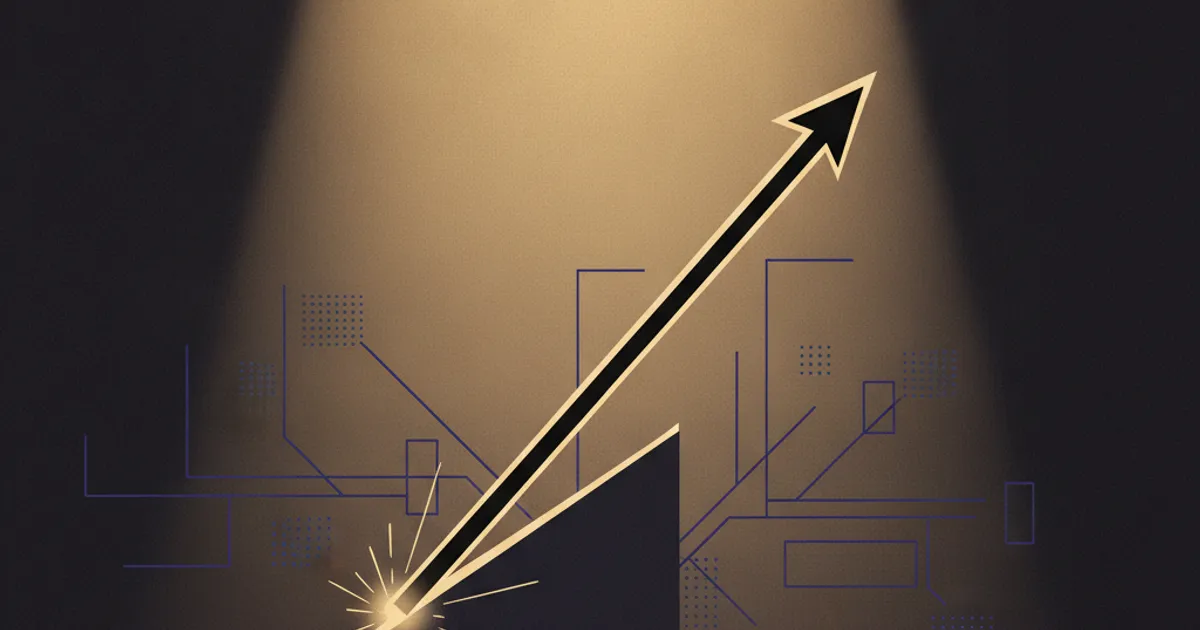 a line deflected off a plane, redirected upward