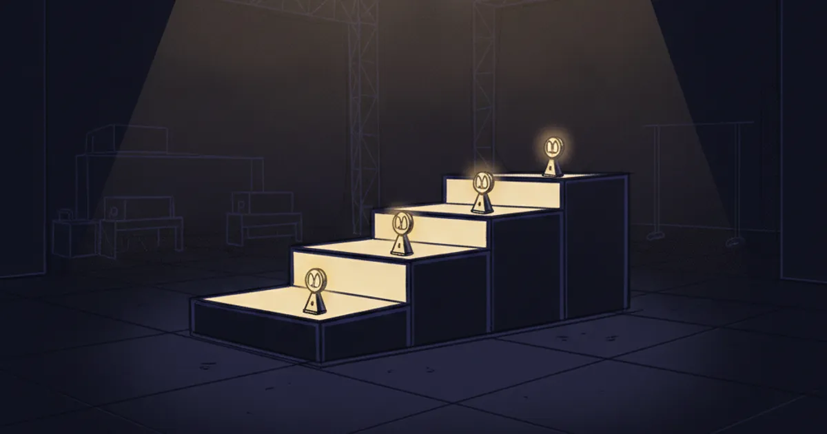 three ascending steps toward the light