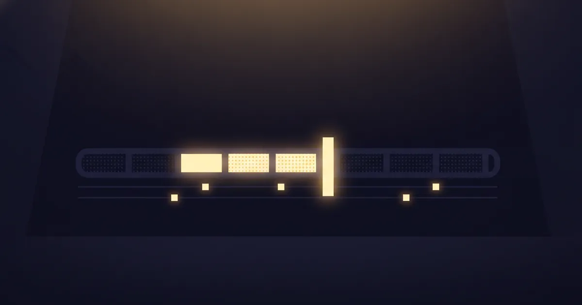 a segmented readiness meter approaching a threshold