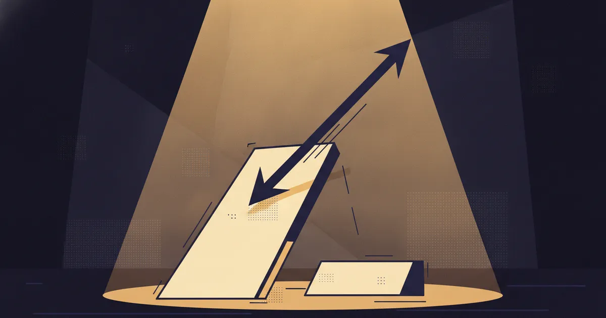 a line deflected off a plane, redirected upward